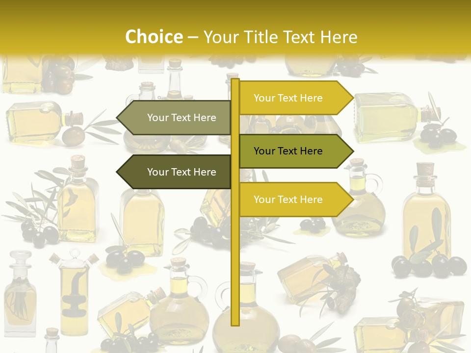 Container Ingredient Olive Oil PowerPoint Template