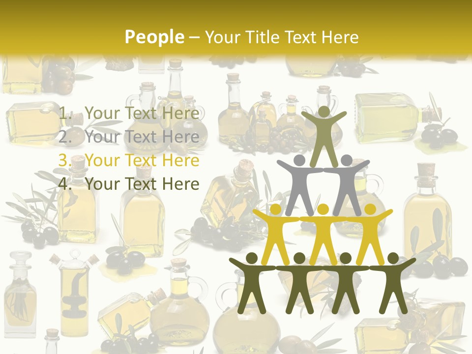 Container Ingredient Olive Oil PowerPoint Template