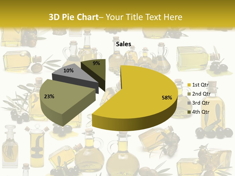 Container Ingredient Olive Oil PowerPoint Template