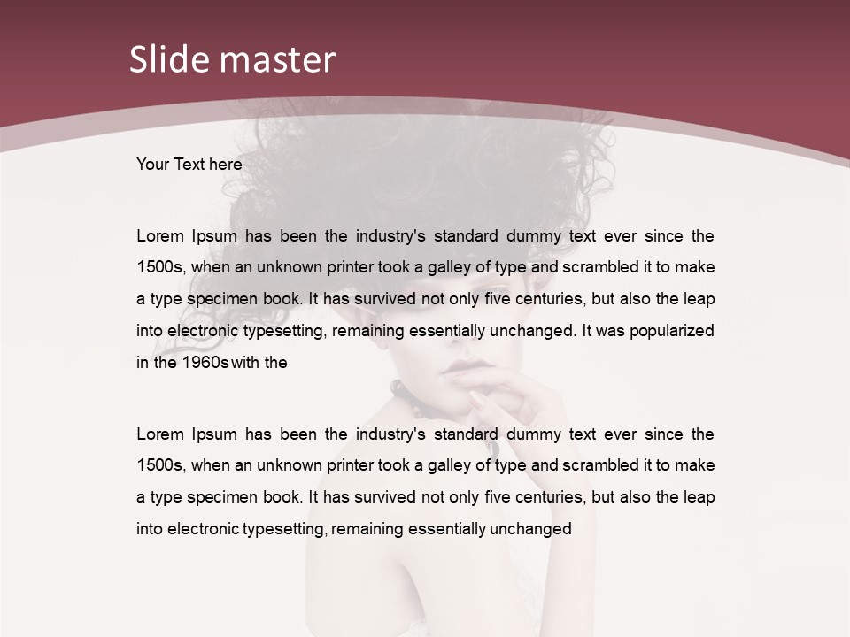 Skin Heroine Beautiful PowerPoint Template