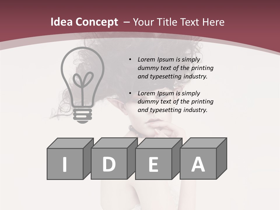 Skin Heroine Beautiful PowerPoint Template