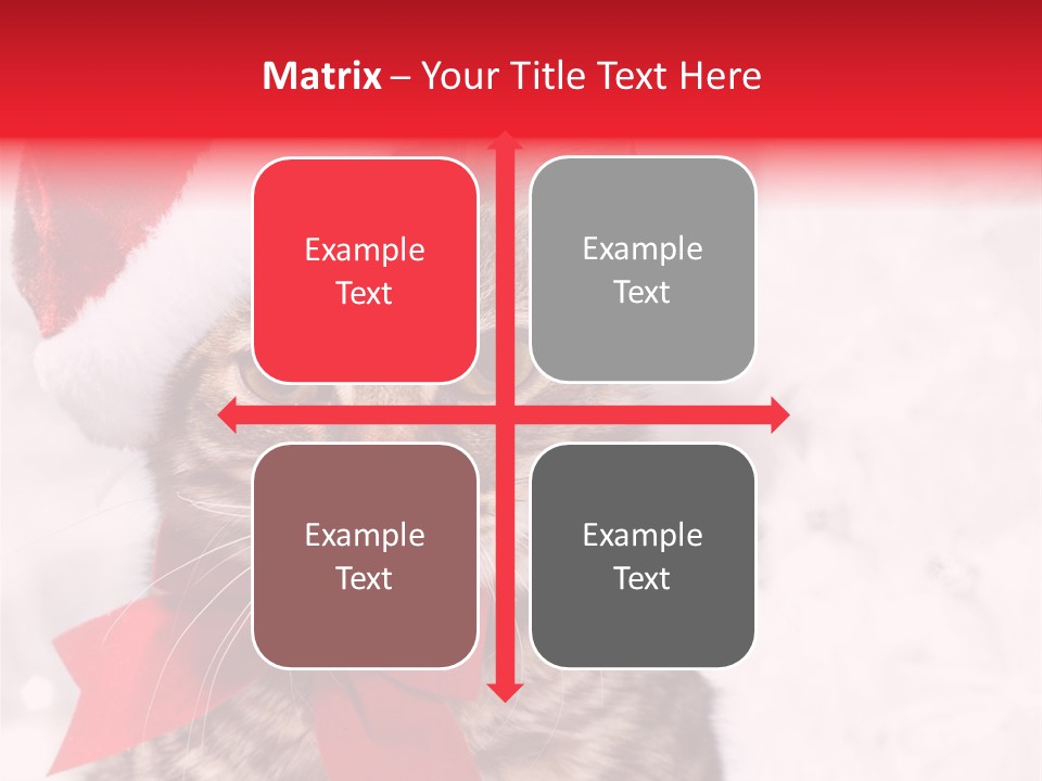 Decoration Postcard Xmas PowerPoint Template