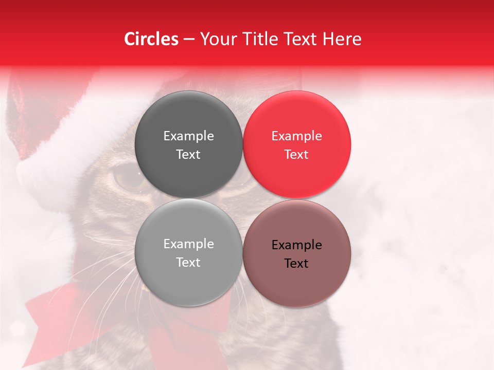 Decoration Postcard Xmas PowerPoint Template