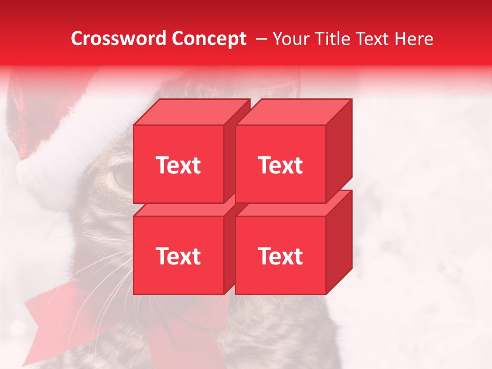 Decoration Postcard Xmas PowerPoint Template