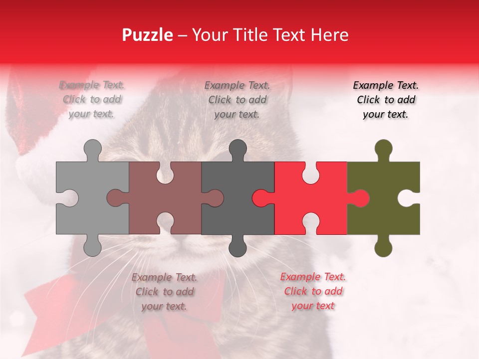 Decoration Postcard Xmas PowerPoint Template