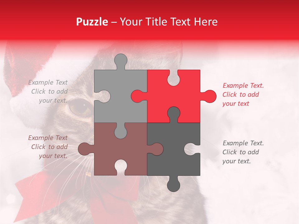 Decoration Postcard Xmas PowerPoint Template