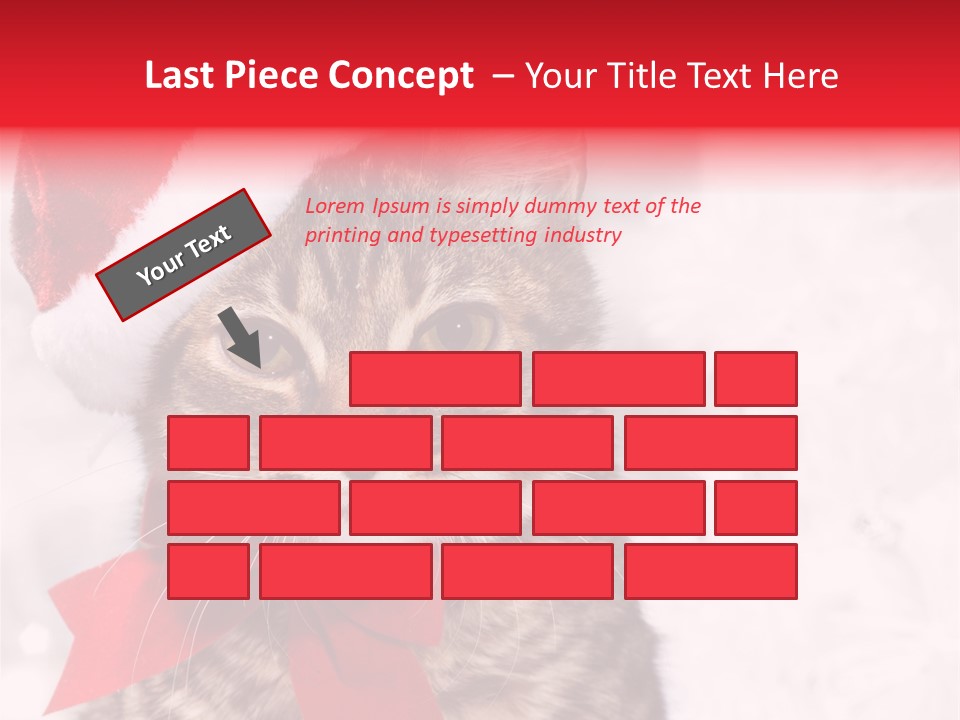 Decoration Postcard Xmas PowerPoint Template