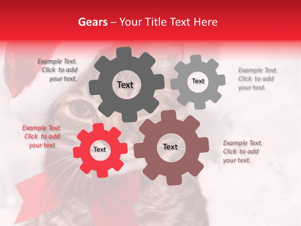 Decoration Postcard Xmas PowerPoint Template