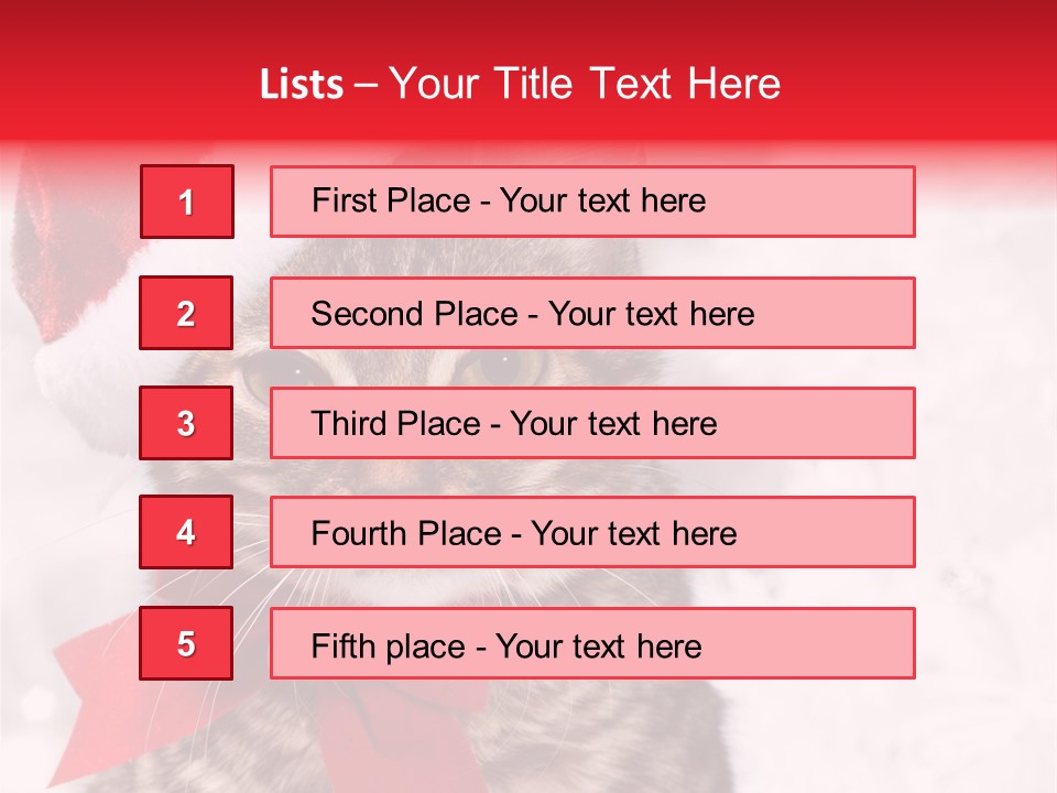 Decoration Postcard Xmas PowerPoint Template