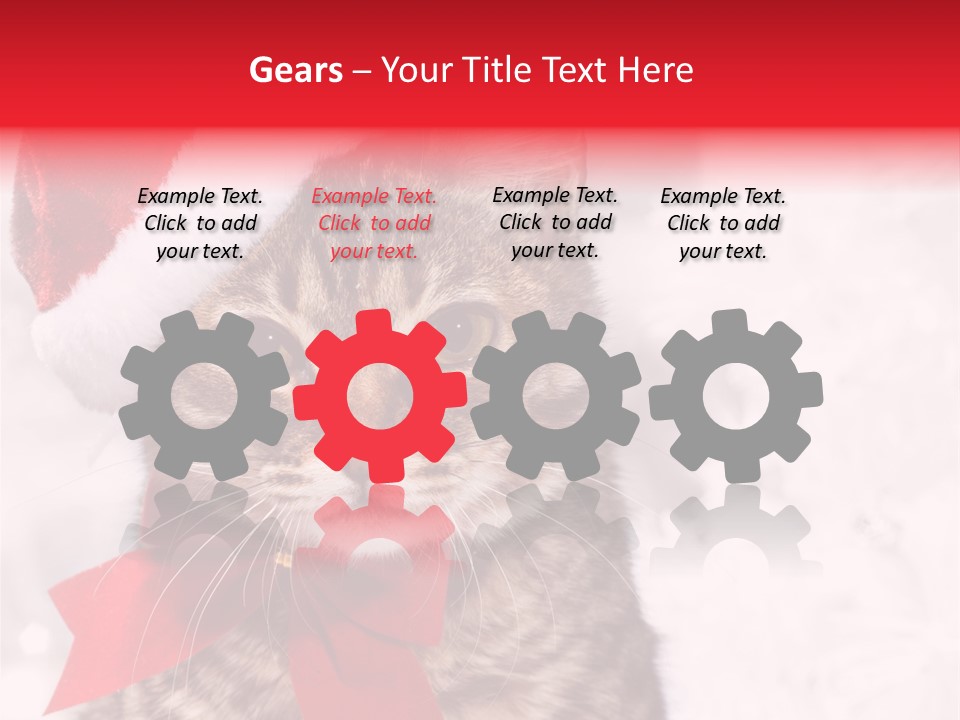 Decoration Postcard Xmas PowerPoint Template