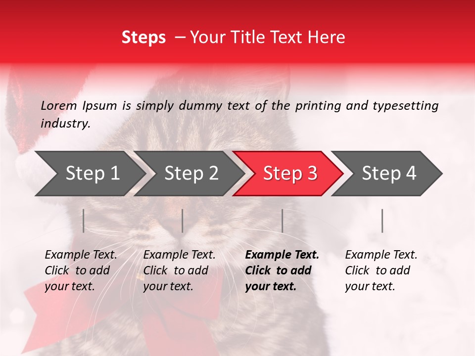 Decoration Postcard Xmas PowerPoint Template