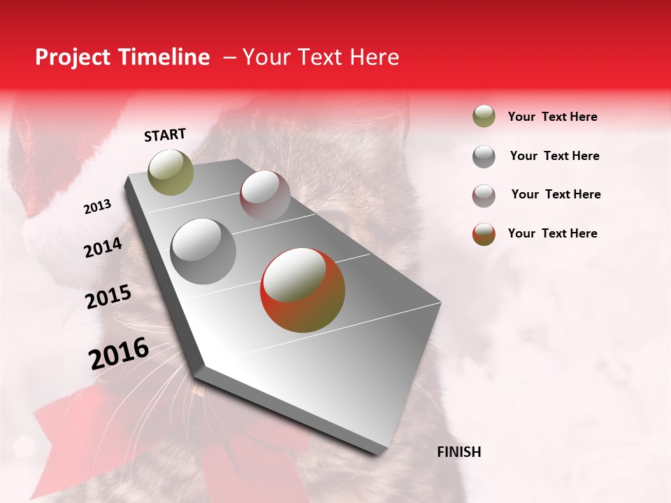 Decoration Postcard Xmas PowerPoint Template