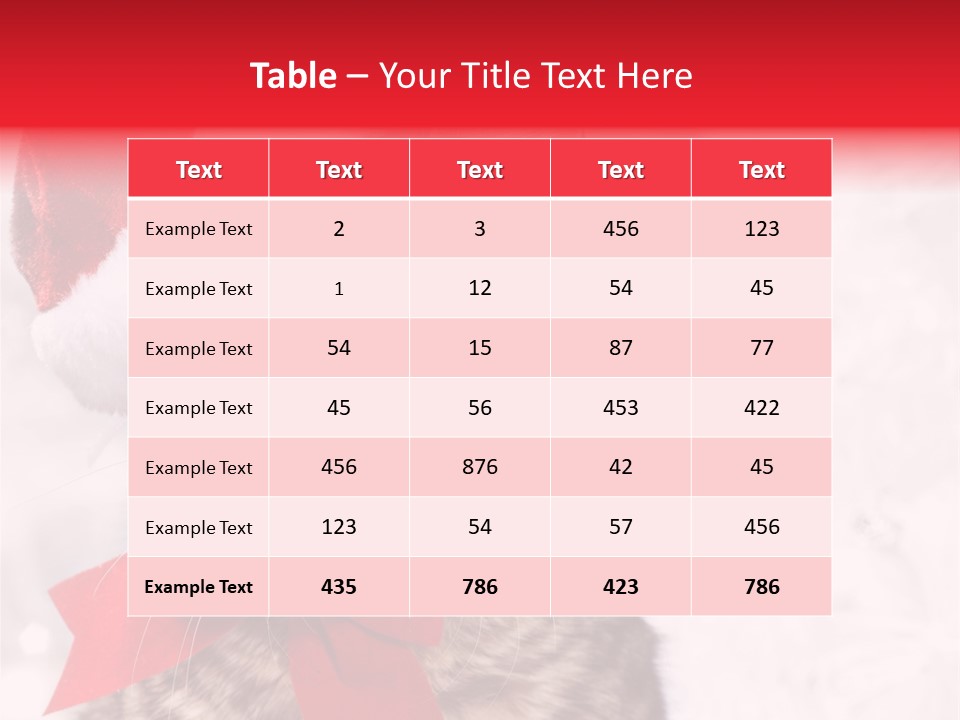 Decoration Postcard Xmas PowerPoint Template