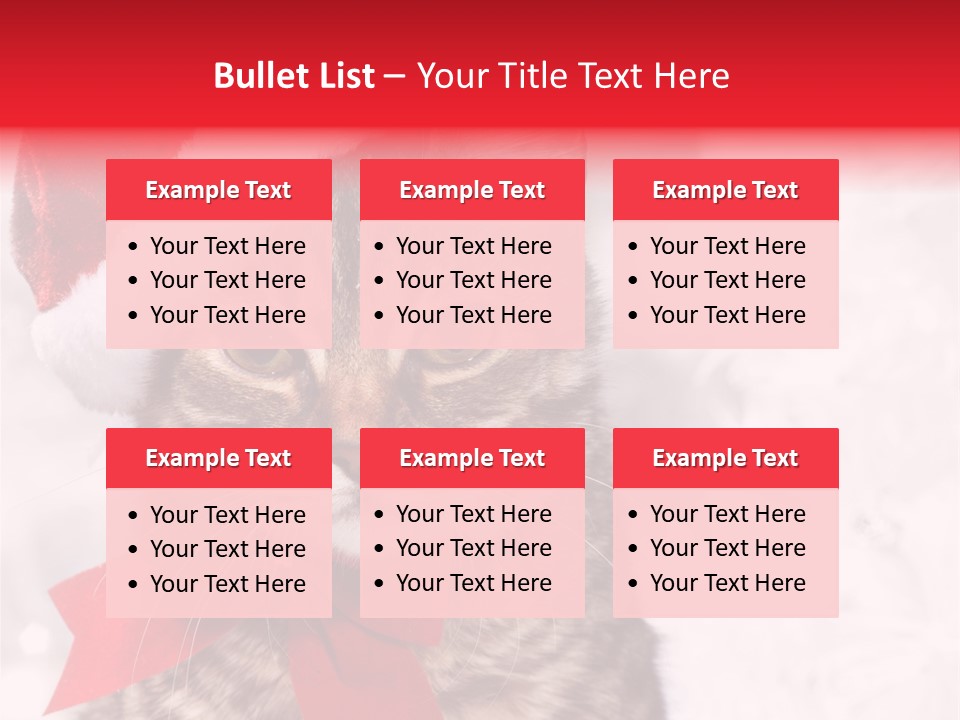 Decoration Postcard Xmas PowerPoint Template