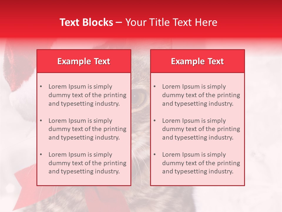 Decoration Postcard Xmas PowerPoint Template