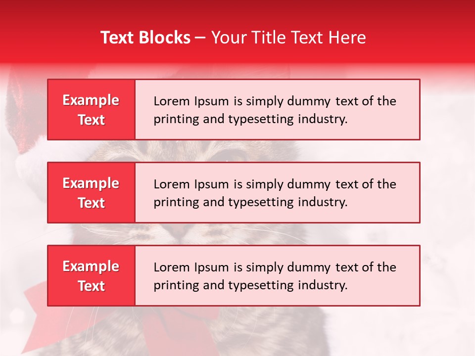 Decoration Postcard Xmas PowerPoint Template