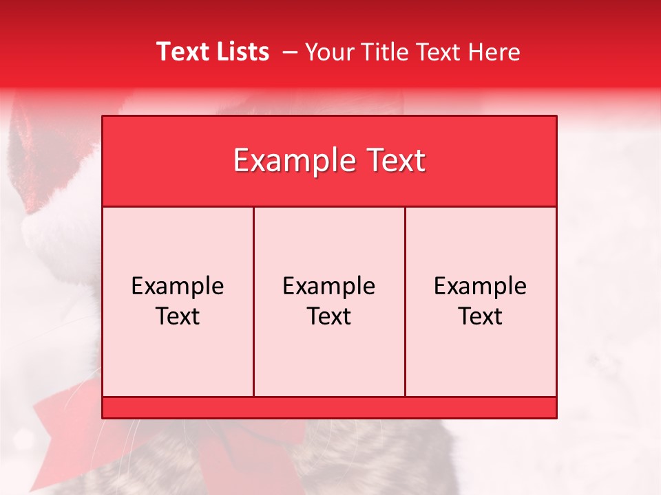 Decoration Postcard Xmas PowerPoint Template