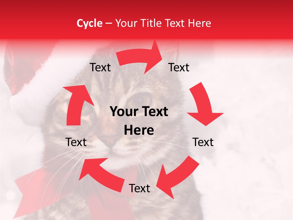 Decoration Postcard Xmas PowerPoint Template