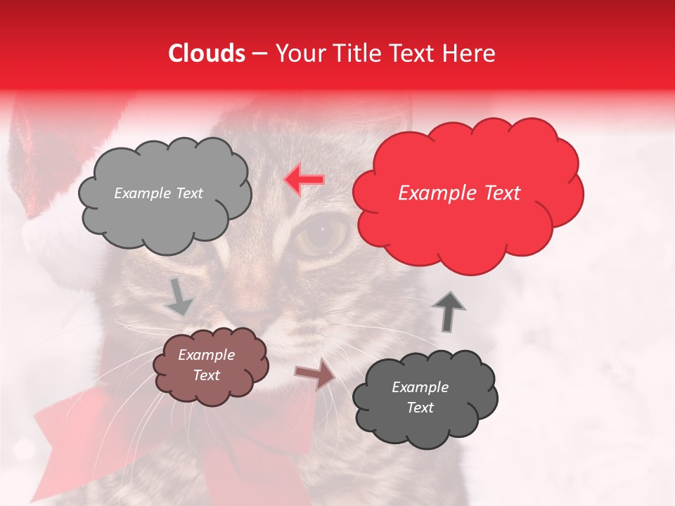 Decoration Postcard Xmas PowerPoint Template