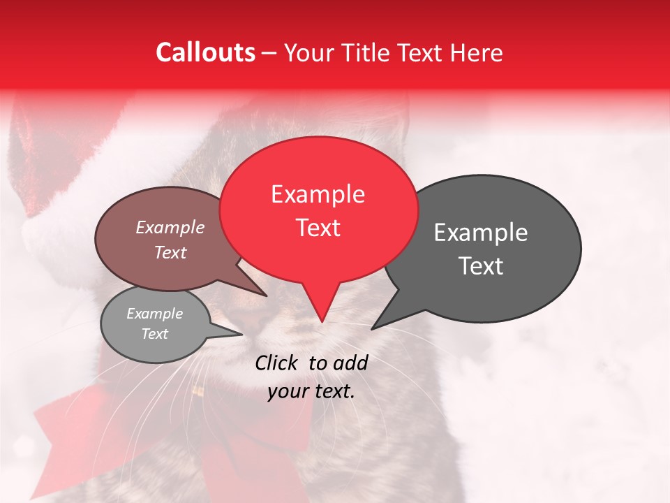 Decoration Postcard Xmas PowerPoint Template