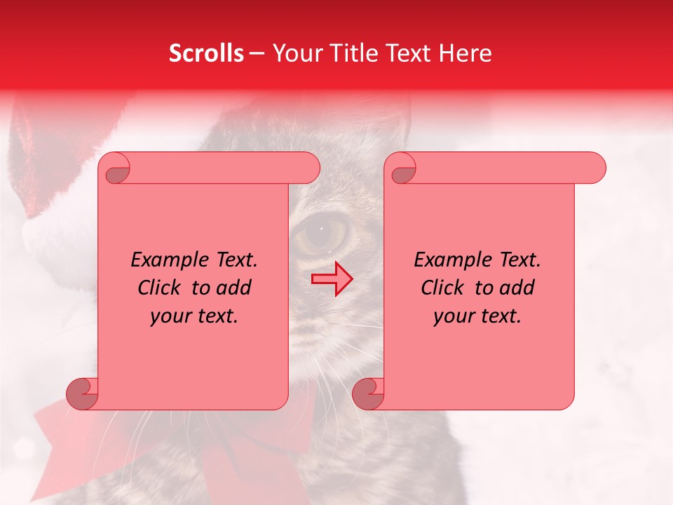 Decoration Postcard Xmas PowerPoint Template