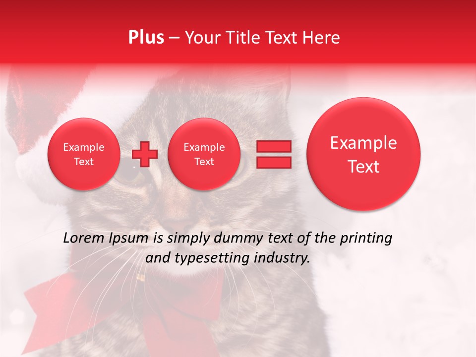 Decoration Postcard Xmas PowerPoint Template