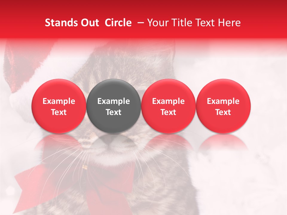 Decoration Postcard Xmas PowerPoint Template