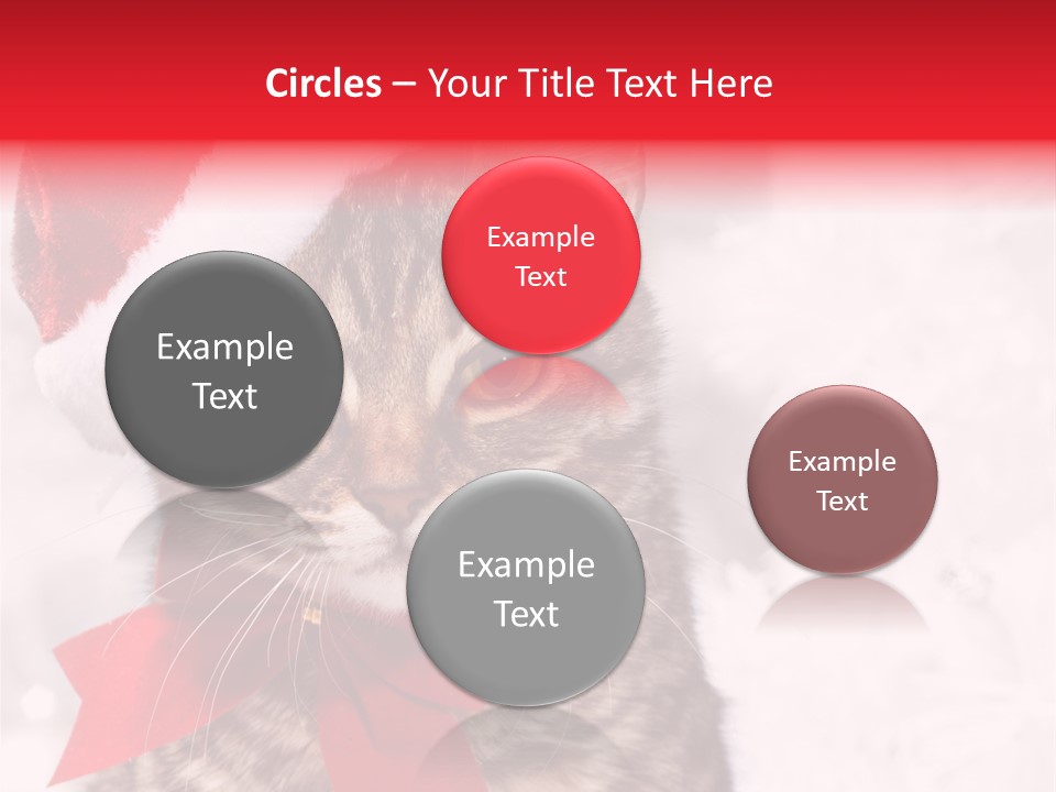 Decoration Postcard Xmas PowerPoint Template