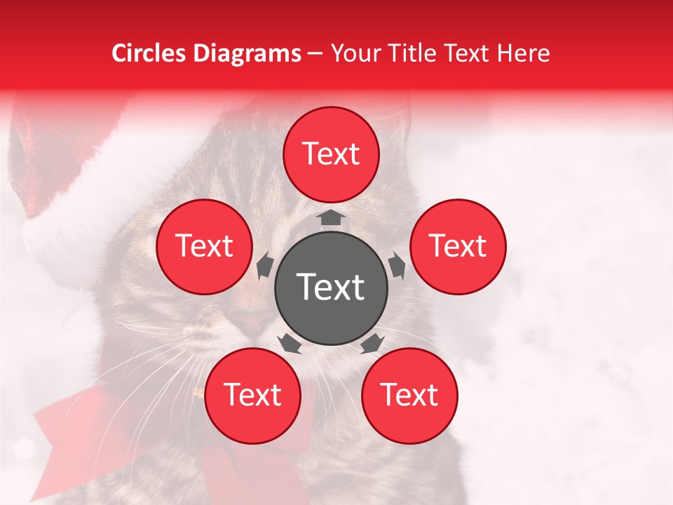 Decoration Postcard Xmas PowerPoint Template