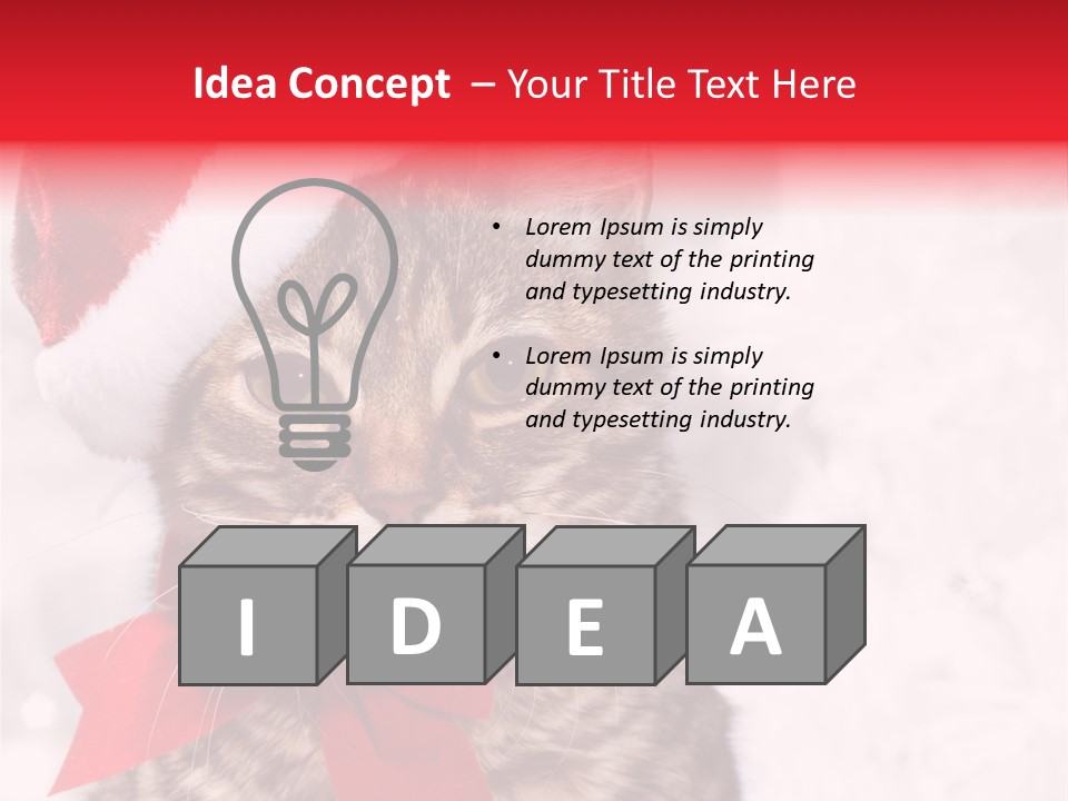 Decoration Postcard Xmas PowerPoint Template