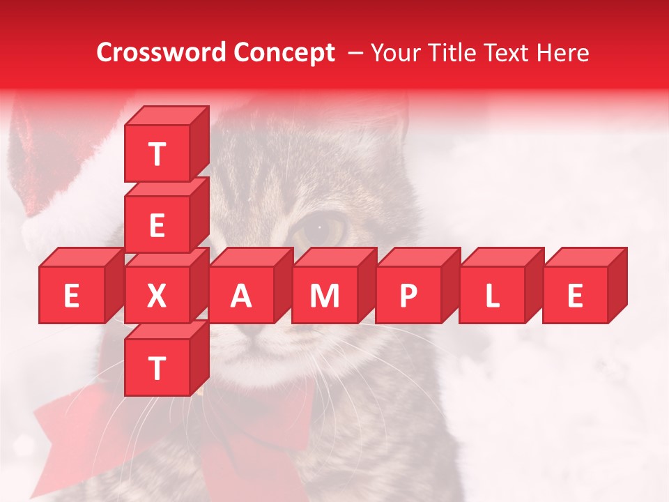 Decoration Postcard Xmas PowerPoint Template