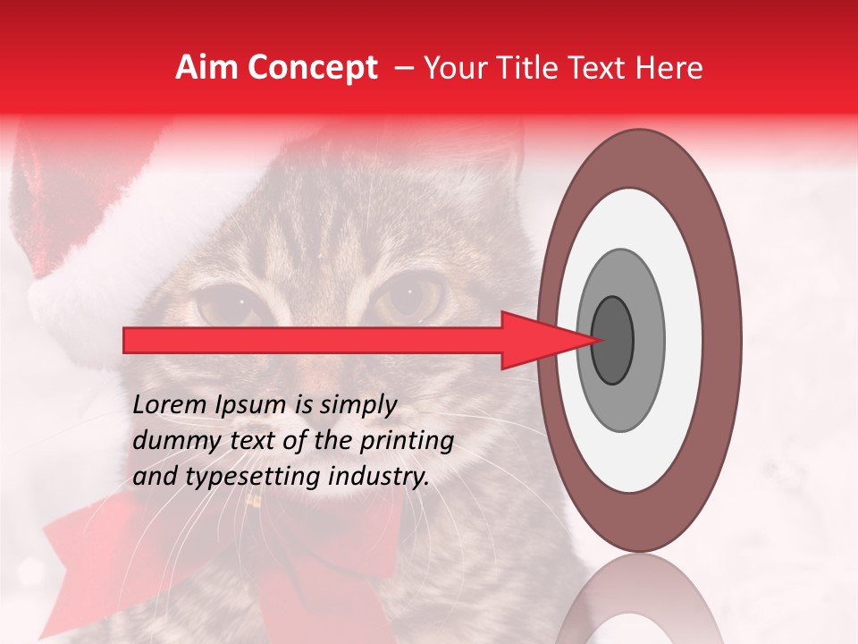 Decoration Postcard Xmas PowerPoint Template