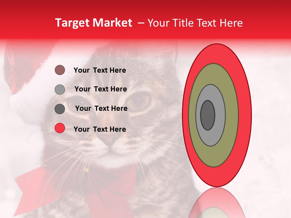 Decoration Postcard Xmas PowerPoint Template