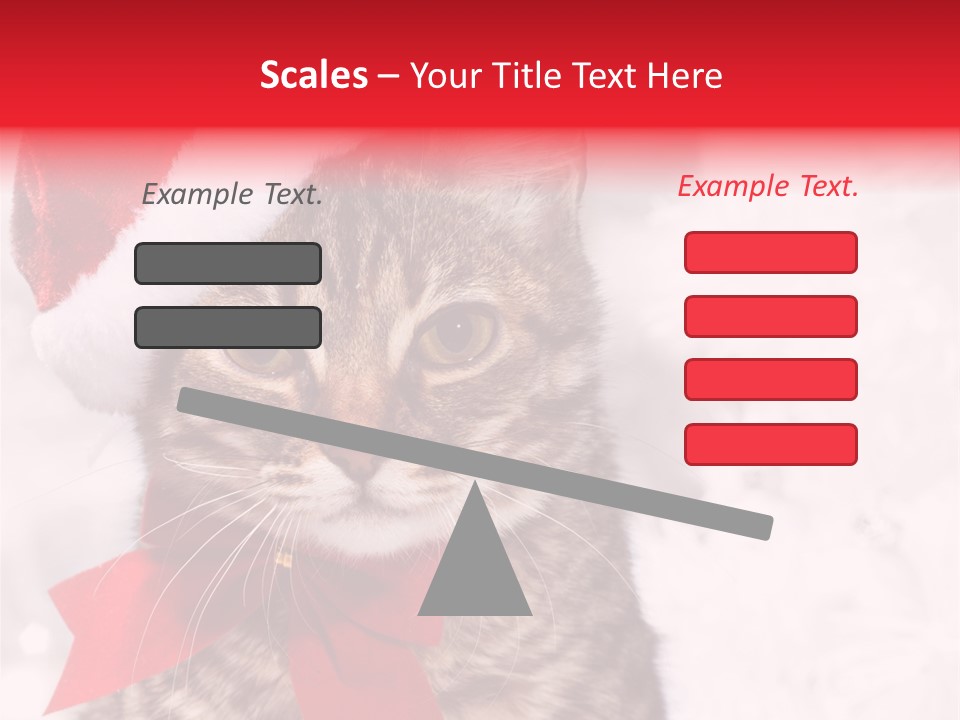 Decoration Postcard Xmas PowerPoint Template