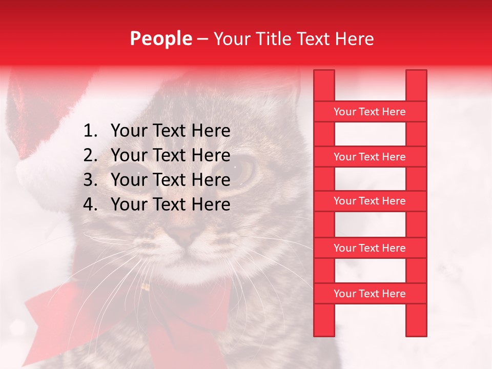 Decoration Postcard Xmas PowerPoint Template