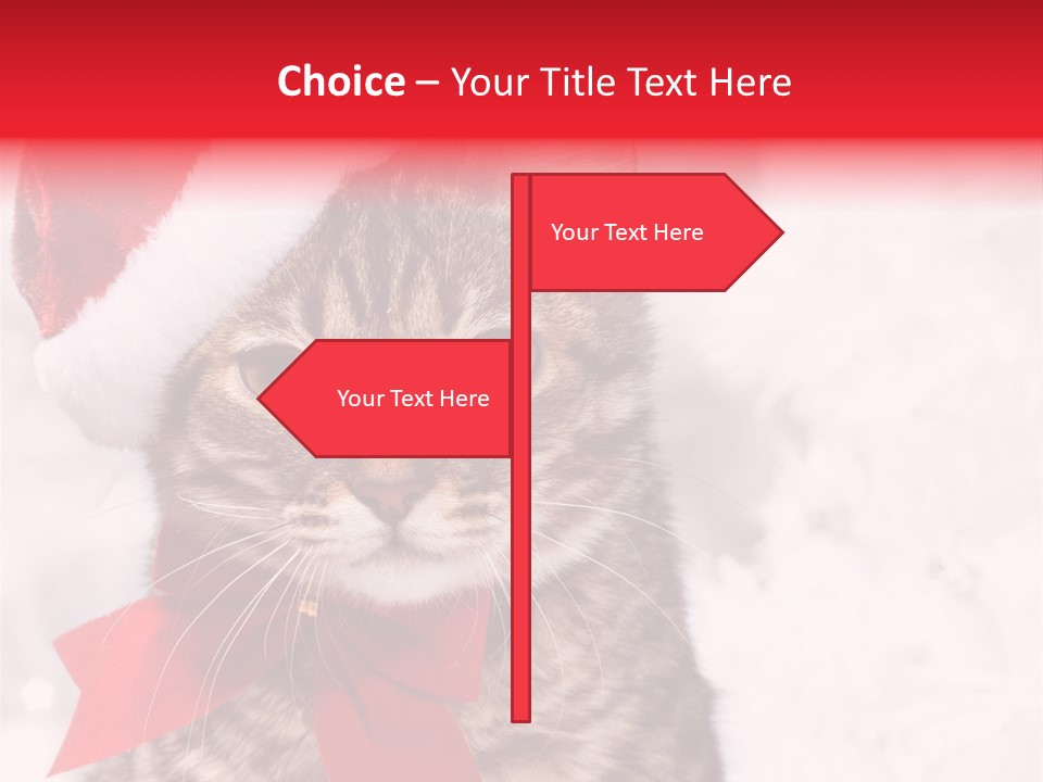 Decoration Postcard Xmas PowerPoint Template