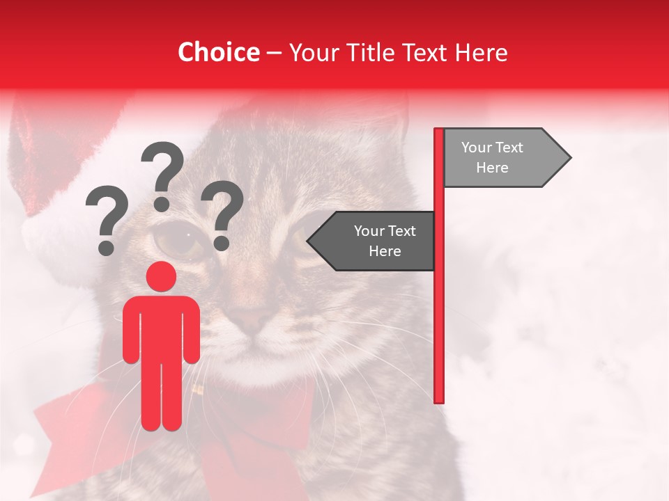 Decoration Postcard Xmas PowerPoint Template