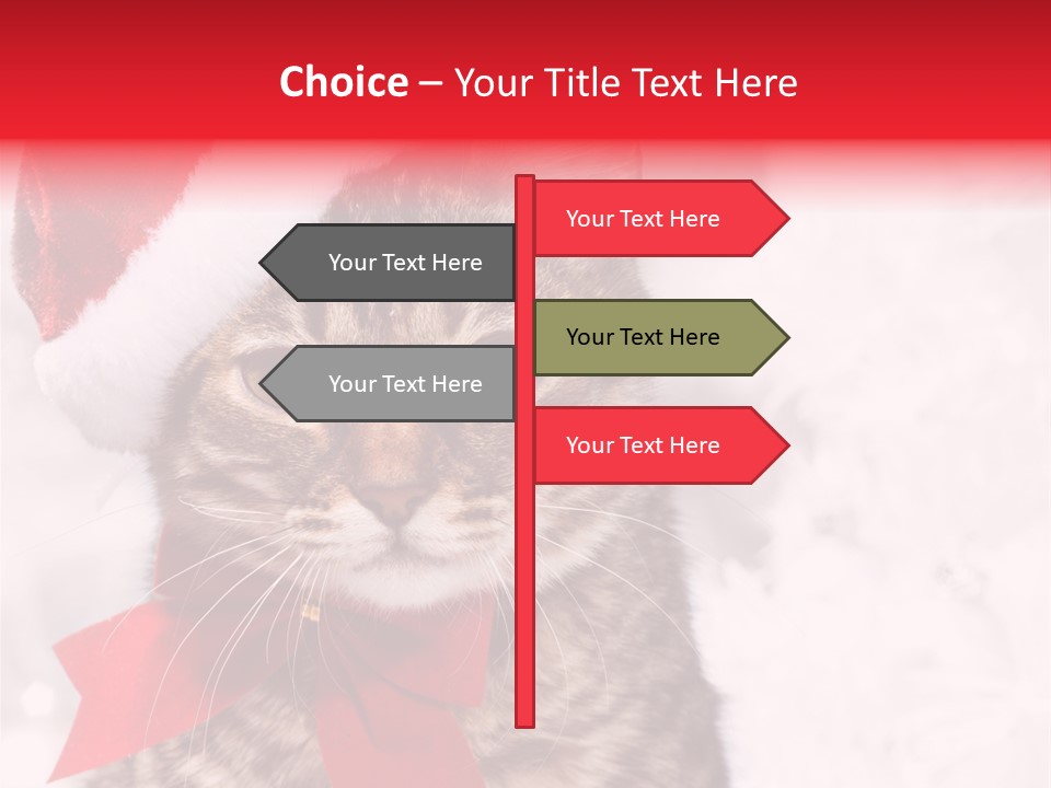 Decoration Postcard Xmas PowerPoint Template