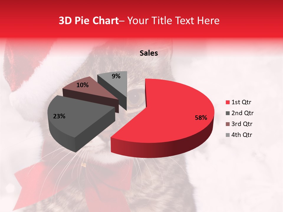 Decoration Postcard Xmas PowerPoint Template
