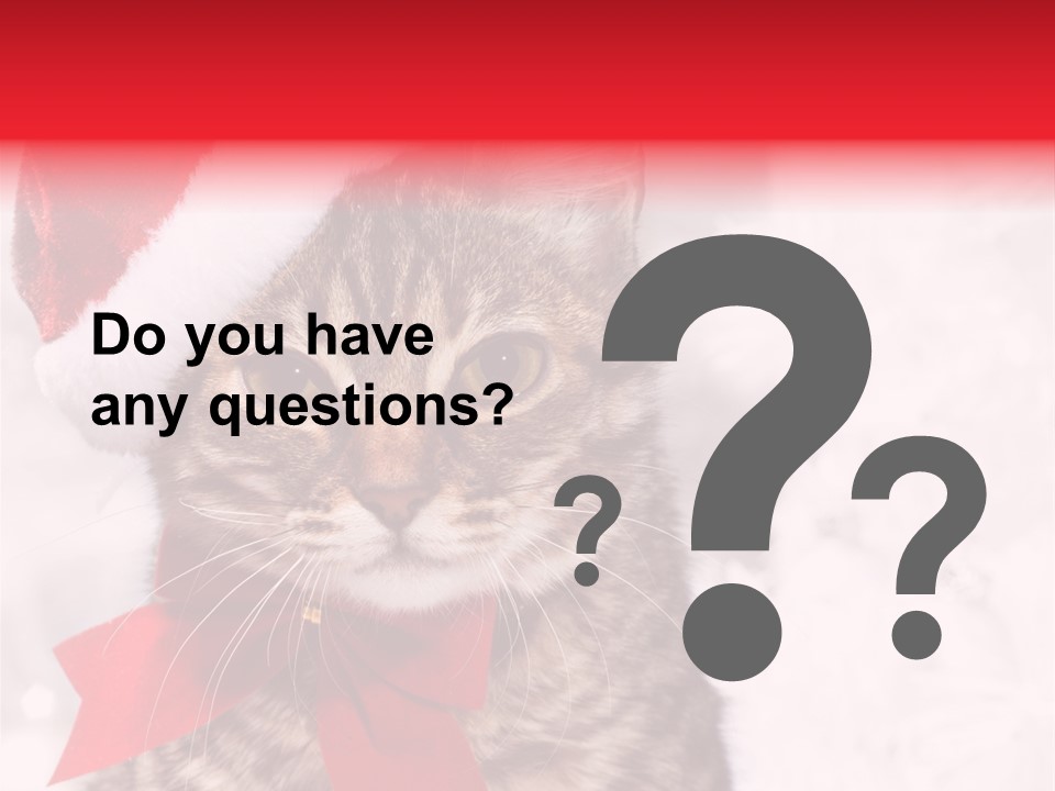 Decoration Postcard Xmas PowerPoint Template