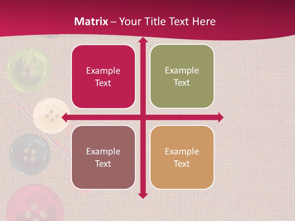 Dressmaking Blue Pin PowerPoint Template