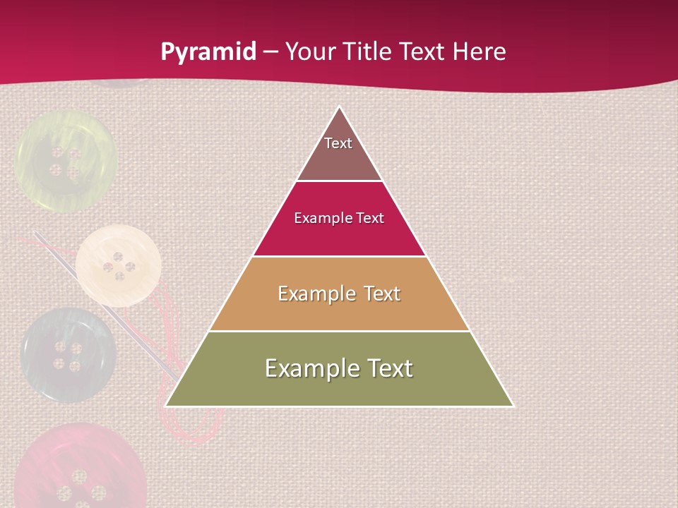 Dressmaking Blue Pin PowerPoint Template