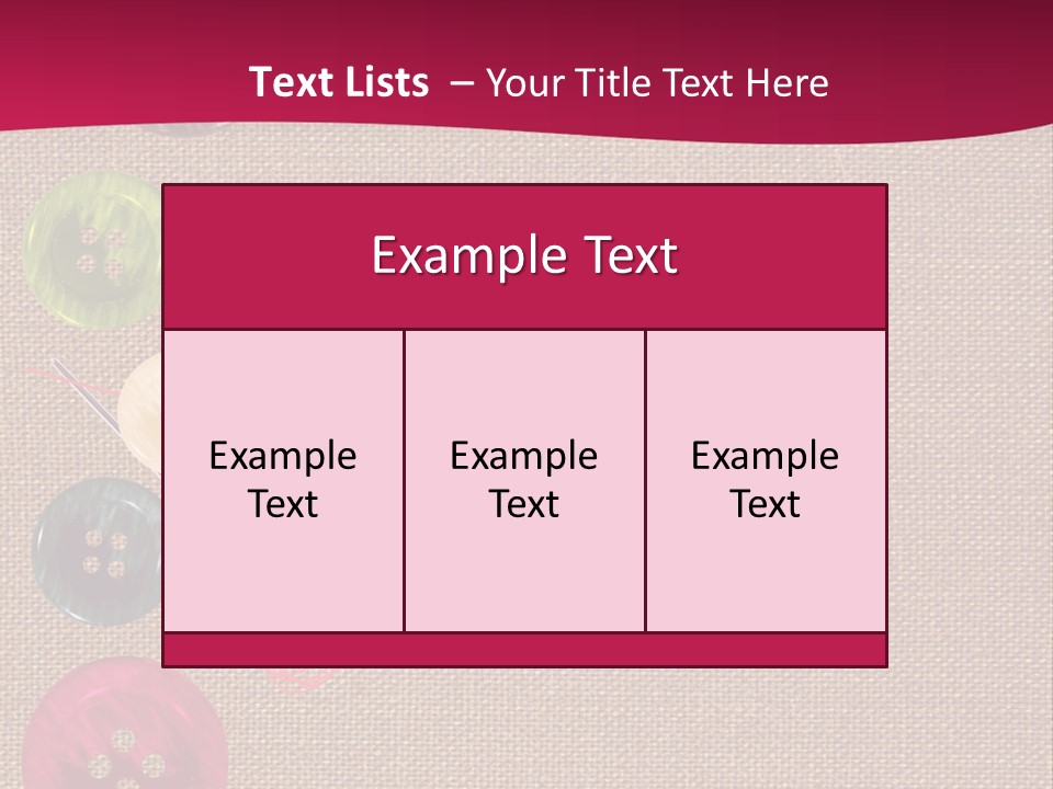 Dressmaking Blue Pin PowerPoint Template