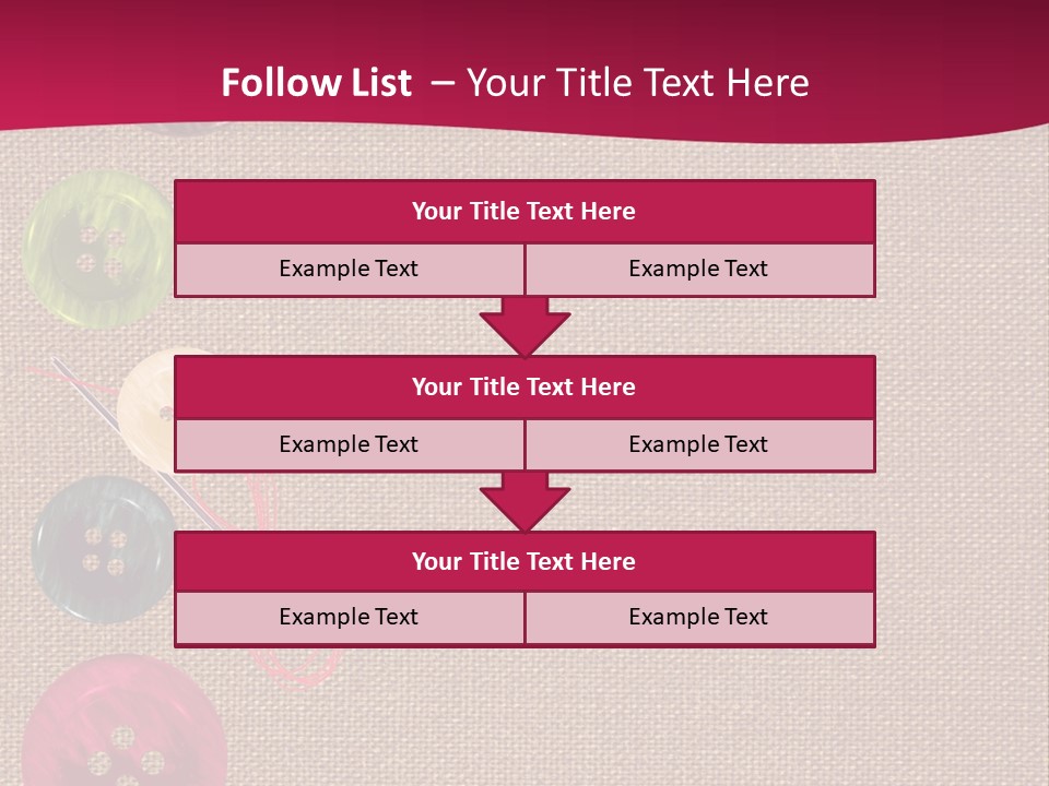 Dressmaking Blue Pin PowerPoint Template