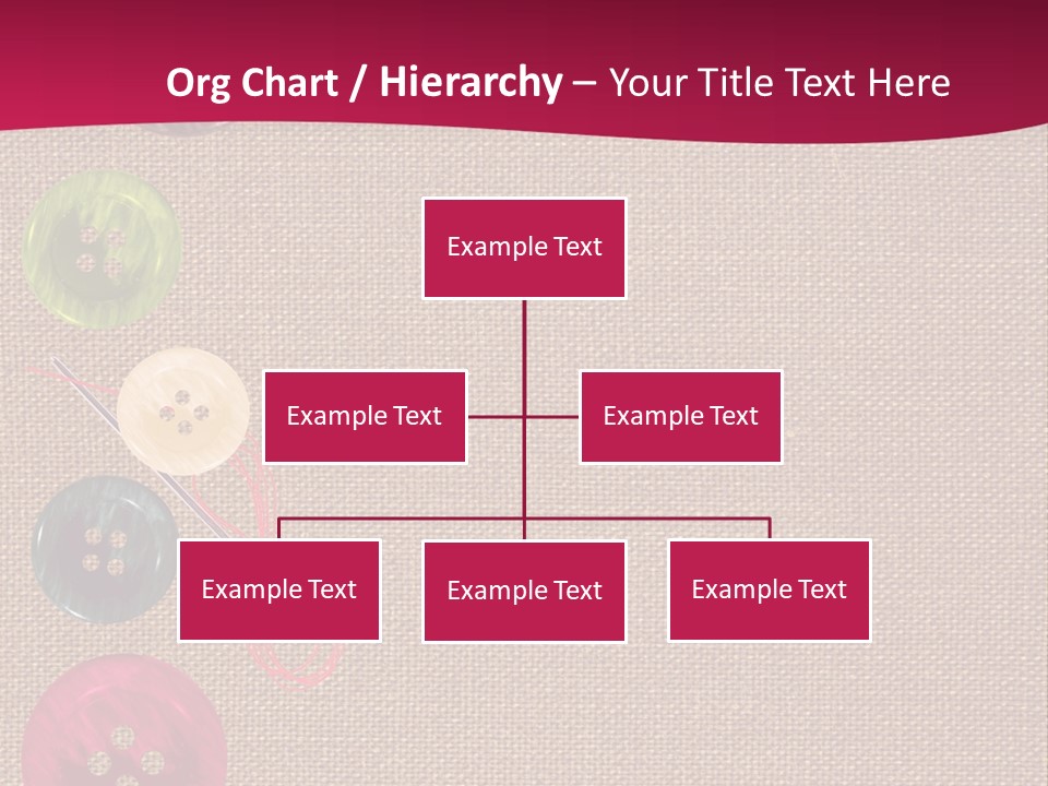 Dressmaking Blue Pin PowerPoint Template