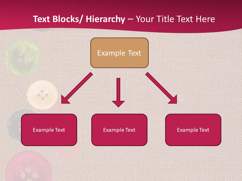 Dressmaking Blue Pin PowerPoint Template