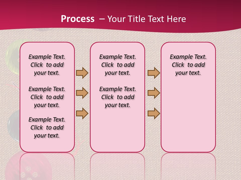 Dressmaking Blue Pin PowerPoint Template