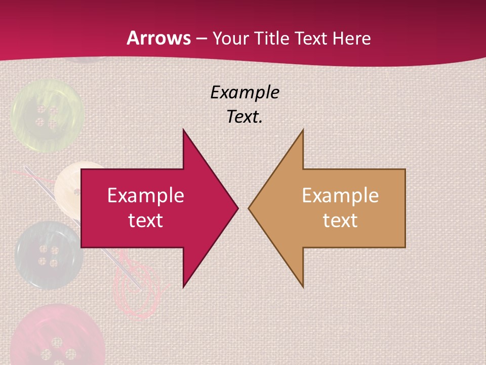 Dressmaking Blue Pin PowerPoint Template