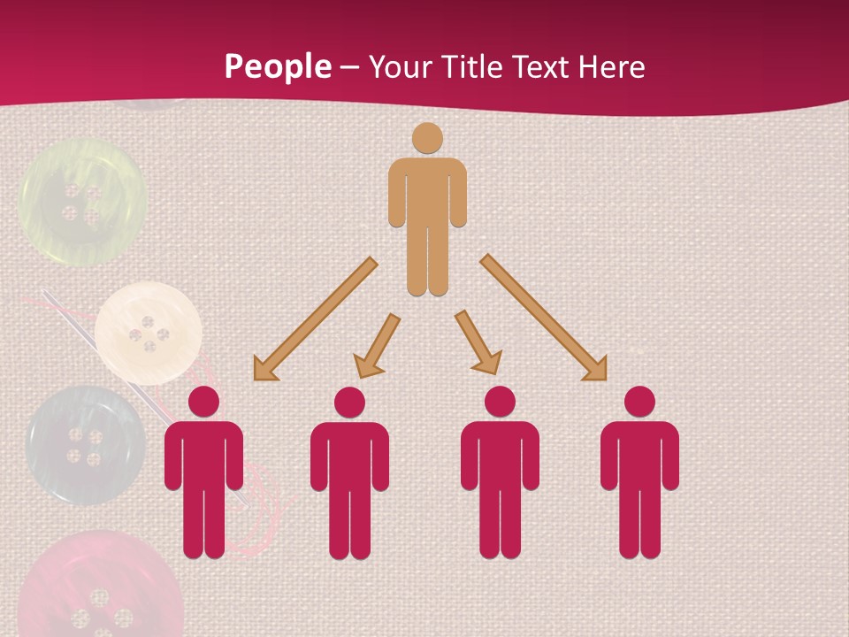 Dressmaking Blue Pin PowerPoint Template