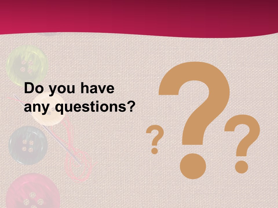 Dressmaking Blue Pin PowerPoint Template